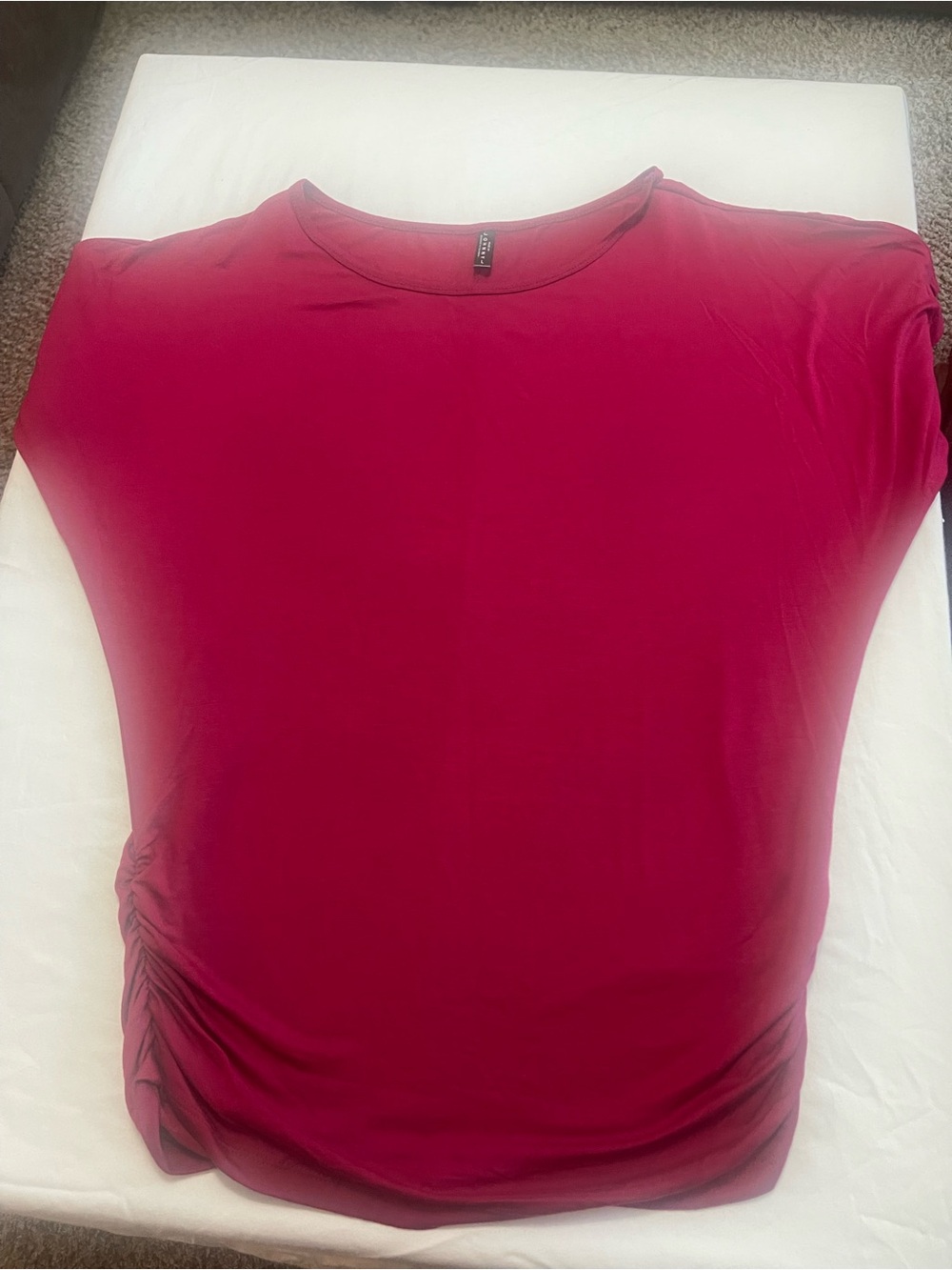 By Johnny Short-Sleeve Scoop Neck Top - Raspberry
